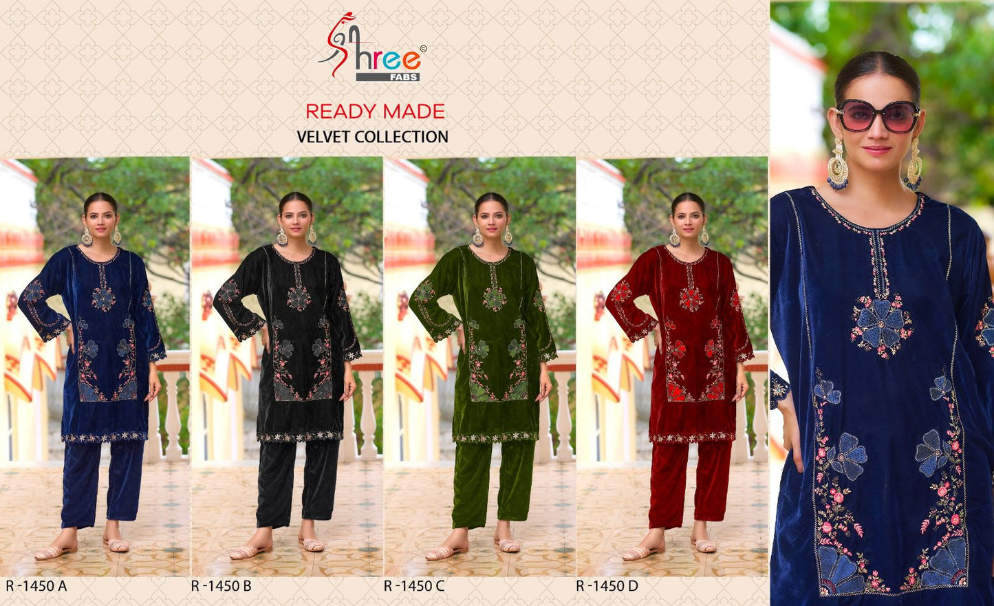 R 1450 Velvet Shree Fabs Co Ord Set Manufacturer