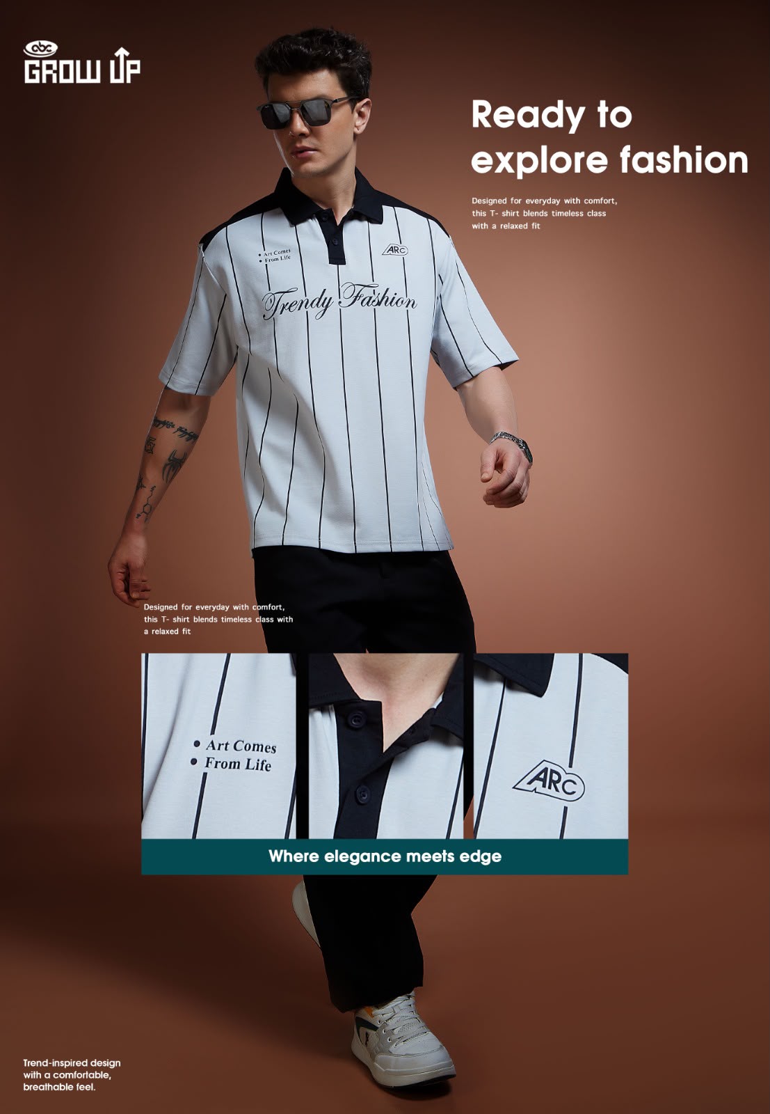 R 1592 Growup Imported Mens Tshirts Supplier Gujarat