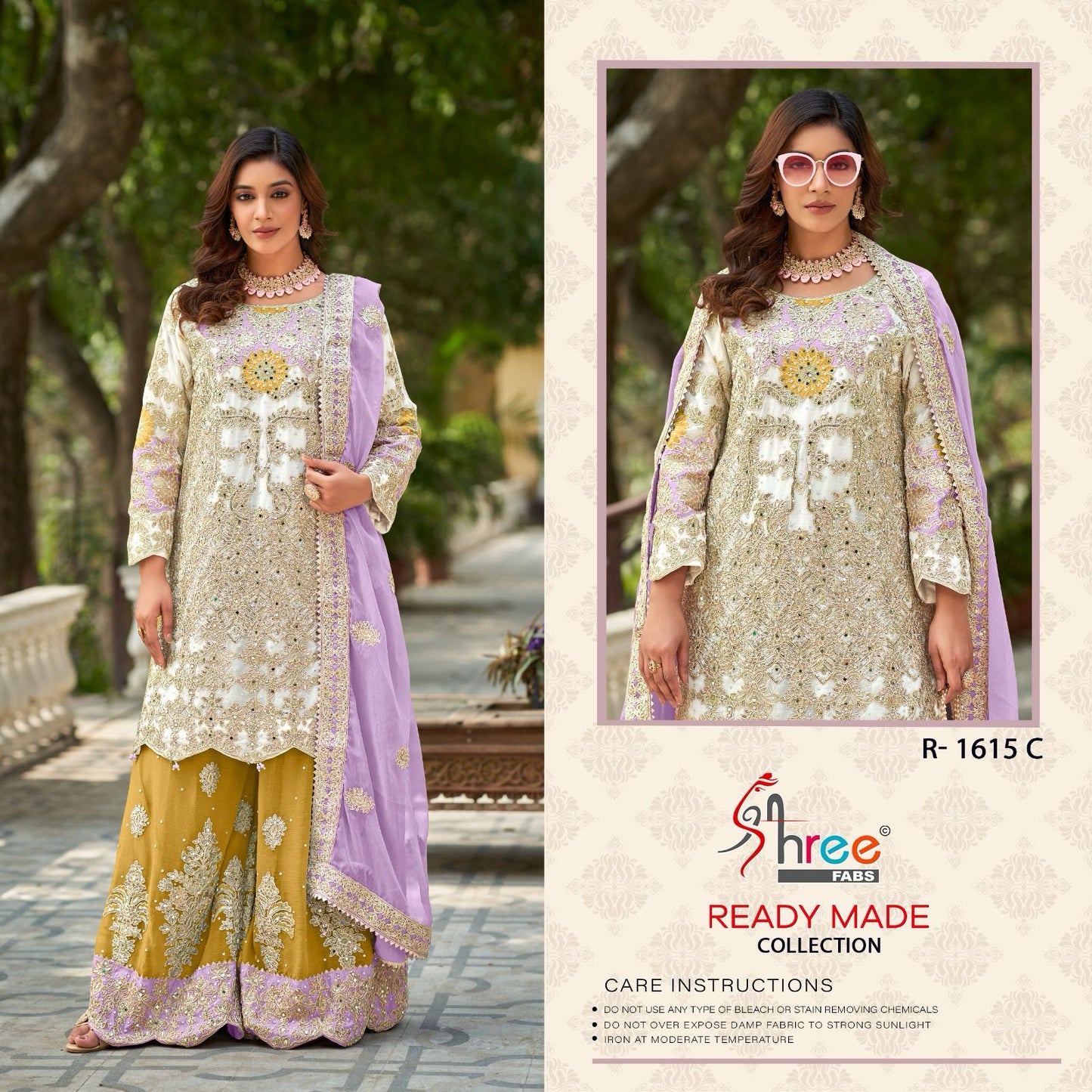 R 1615 Shree Fabs Chiffon Pakistani Readymade Suits Wholesale Price