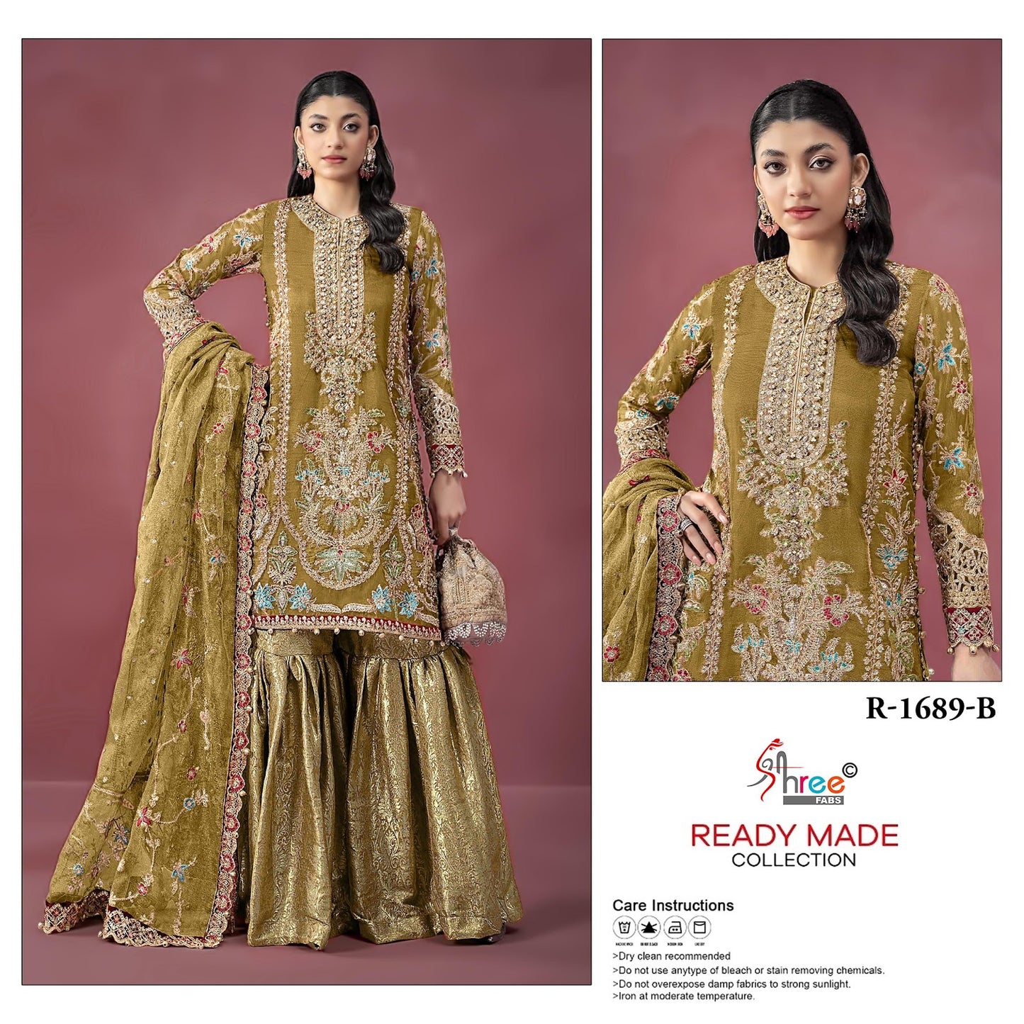 R 1689 Shree Fabs Viscose Pakistani Readymade Suits Exporter