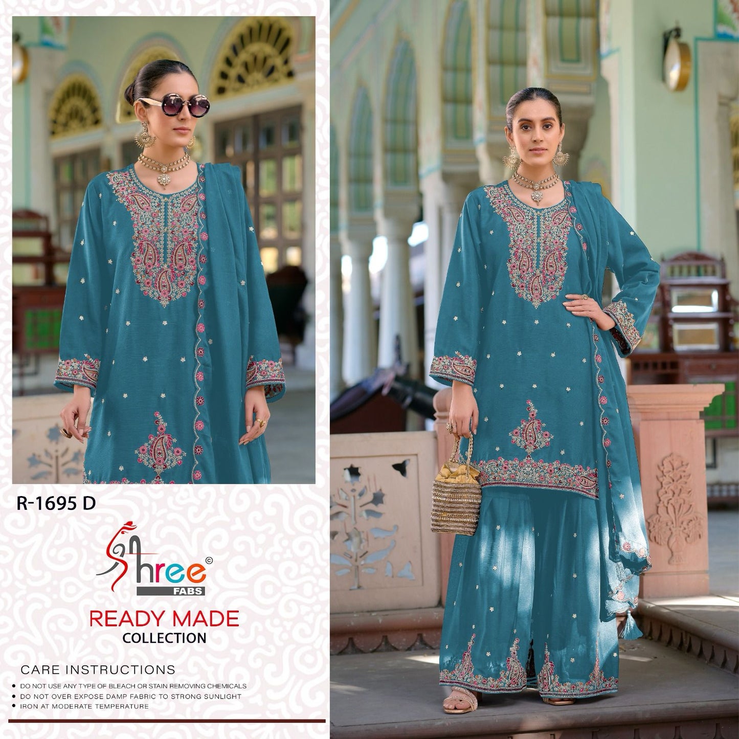 R 1695 Specially Eid Collection Shree Fabs Chinon Pakistani Readymade Suits Supplier Ahmedabad