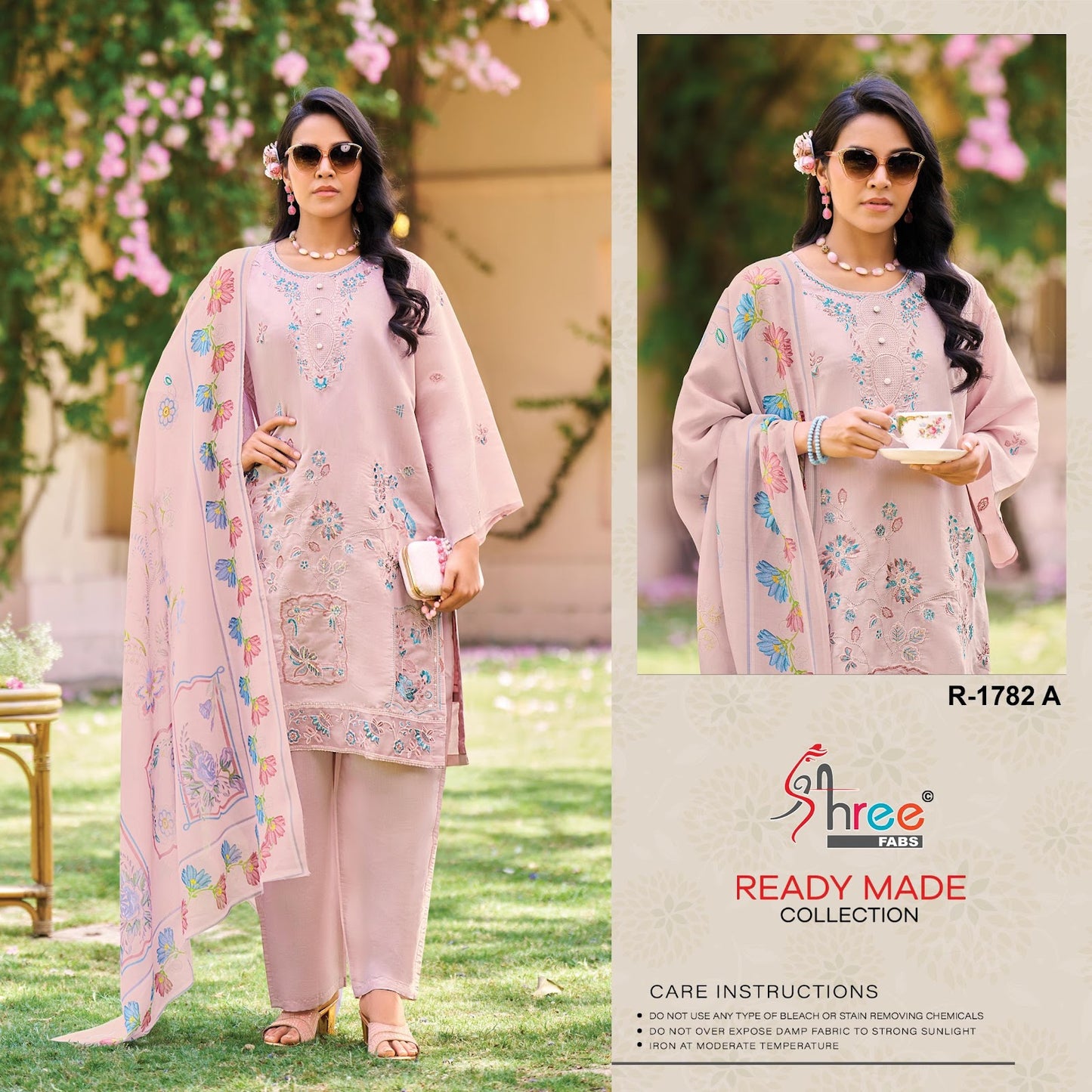 R 1782 Shree Fabs Cambric Cotton Pakistani Readymade Suits Exporter Ahmedabad