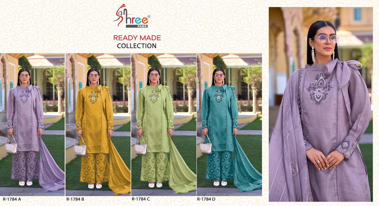 R 1784 Shree Fabs Crush Pakistani Readymade Suits Supplier