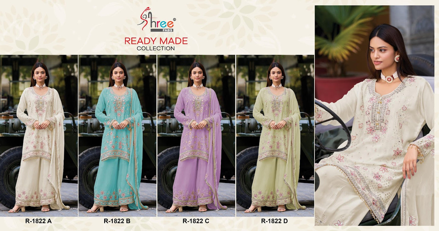 R 1822 Shree Fabs Airtex Pakistani Readymade Suits Supplier Gujarat