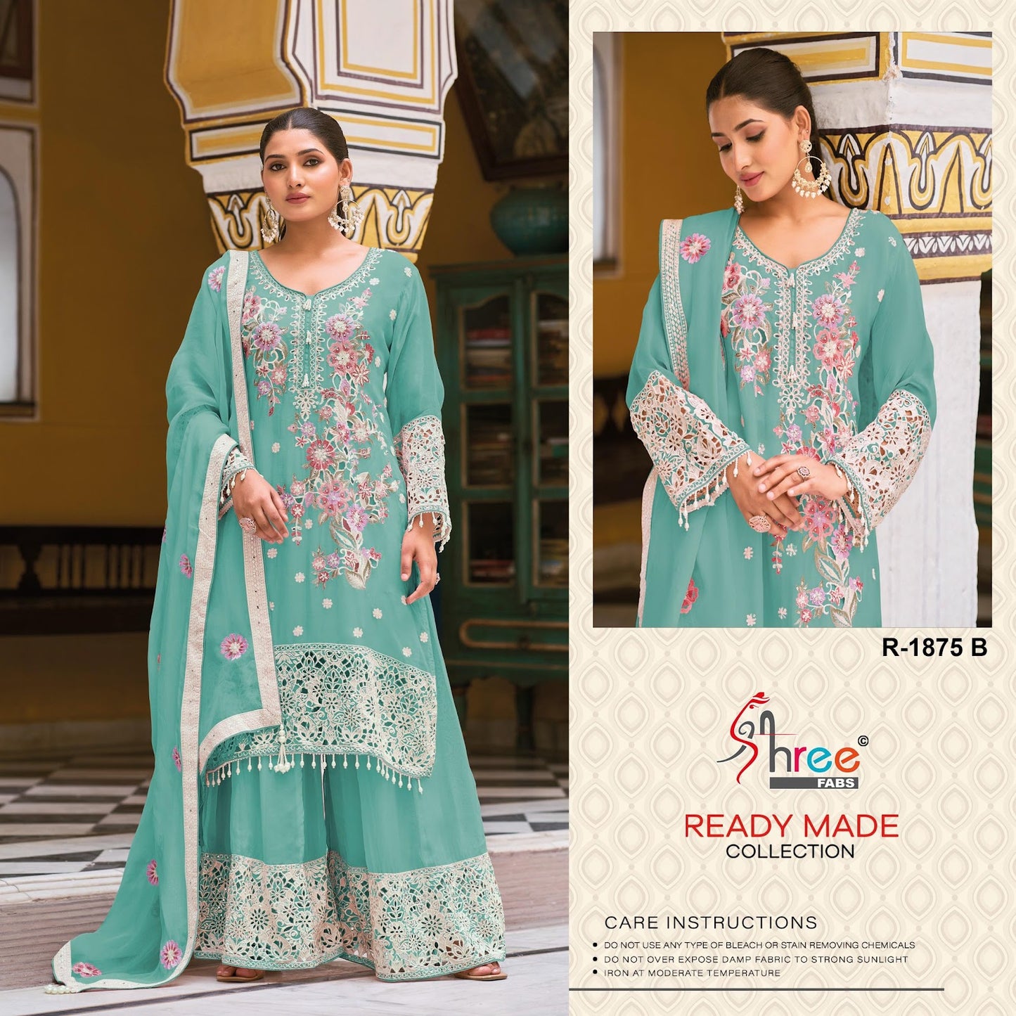 R 1875 Shree Fabs Viscose Pakistani Readymade Suits Exporter
