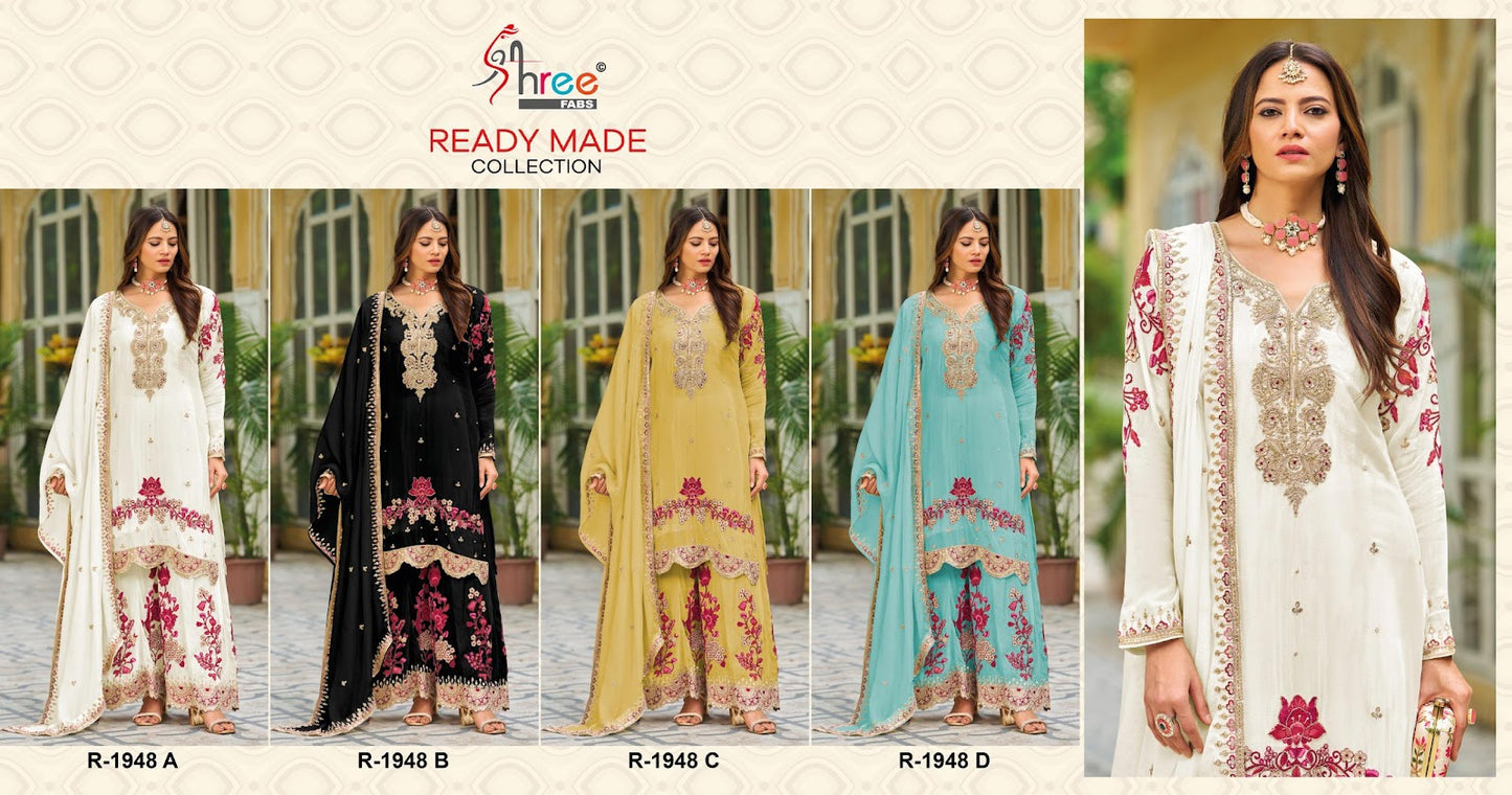 R 1948 Shree Fabs Airtex Pakistani Readymade Suits Exporter Gujarat