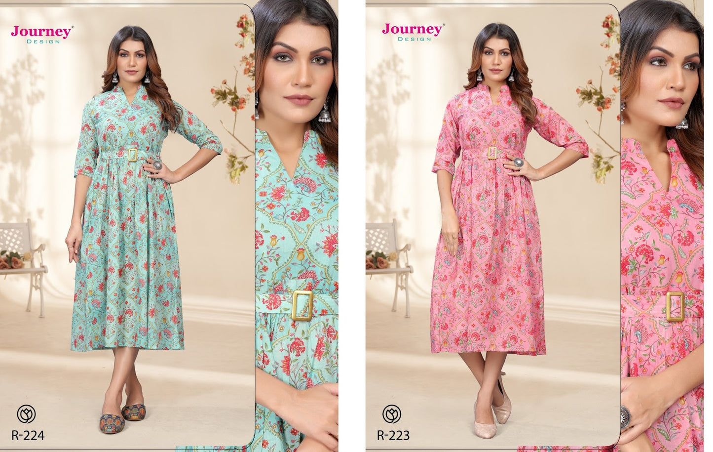 R 223-224 Journey Design Mul Cotton One Piece Exporter