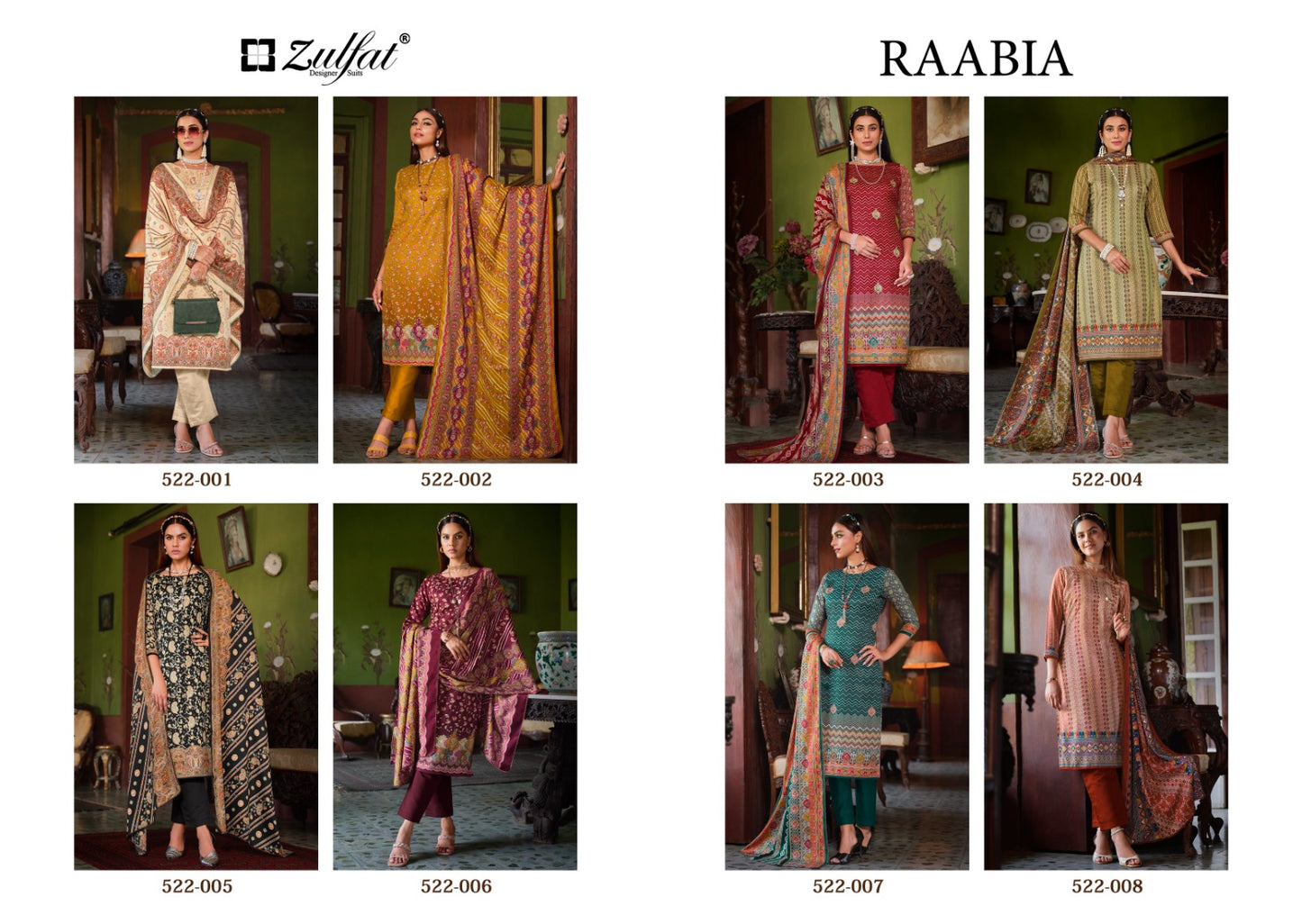 Raabia Zulfat Designer Woolen Pashmina Suits Supplier India