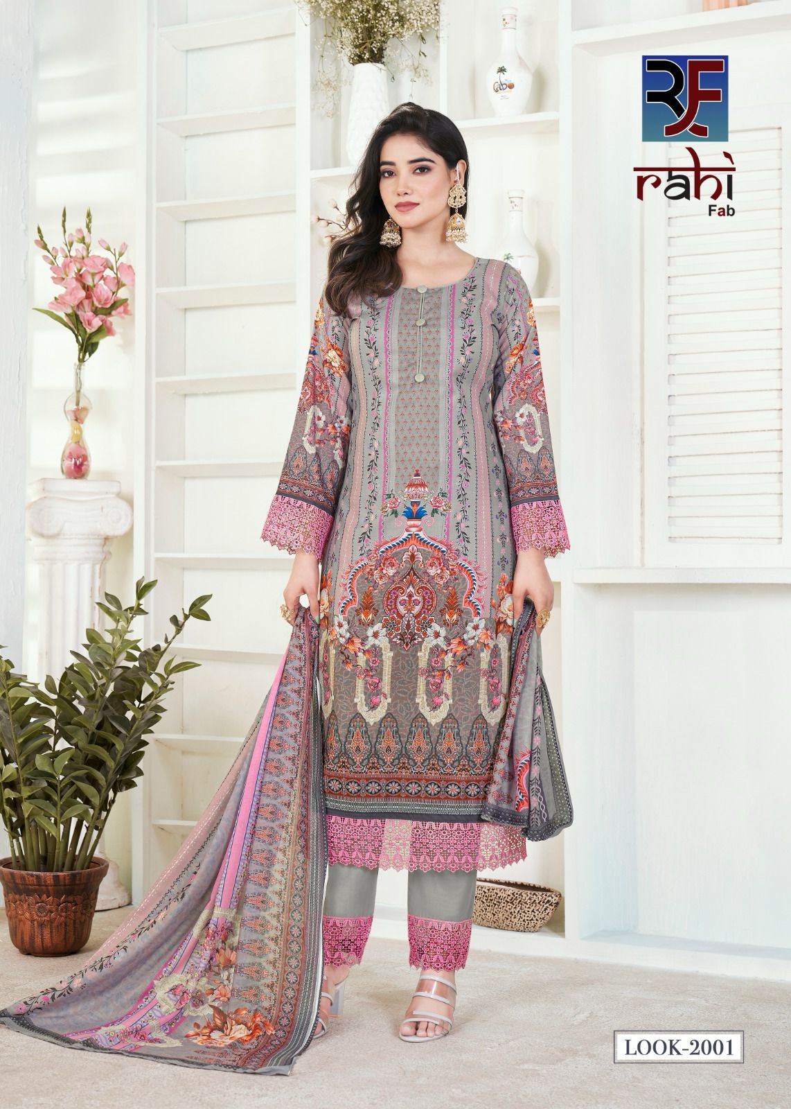 Raahat Vol 2 Rahi Fab Viscose Karachi Salwar Suits Exporter Gujarat