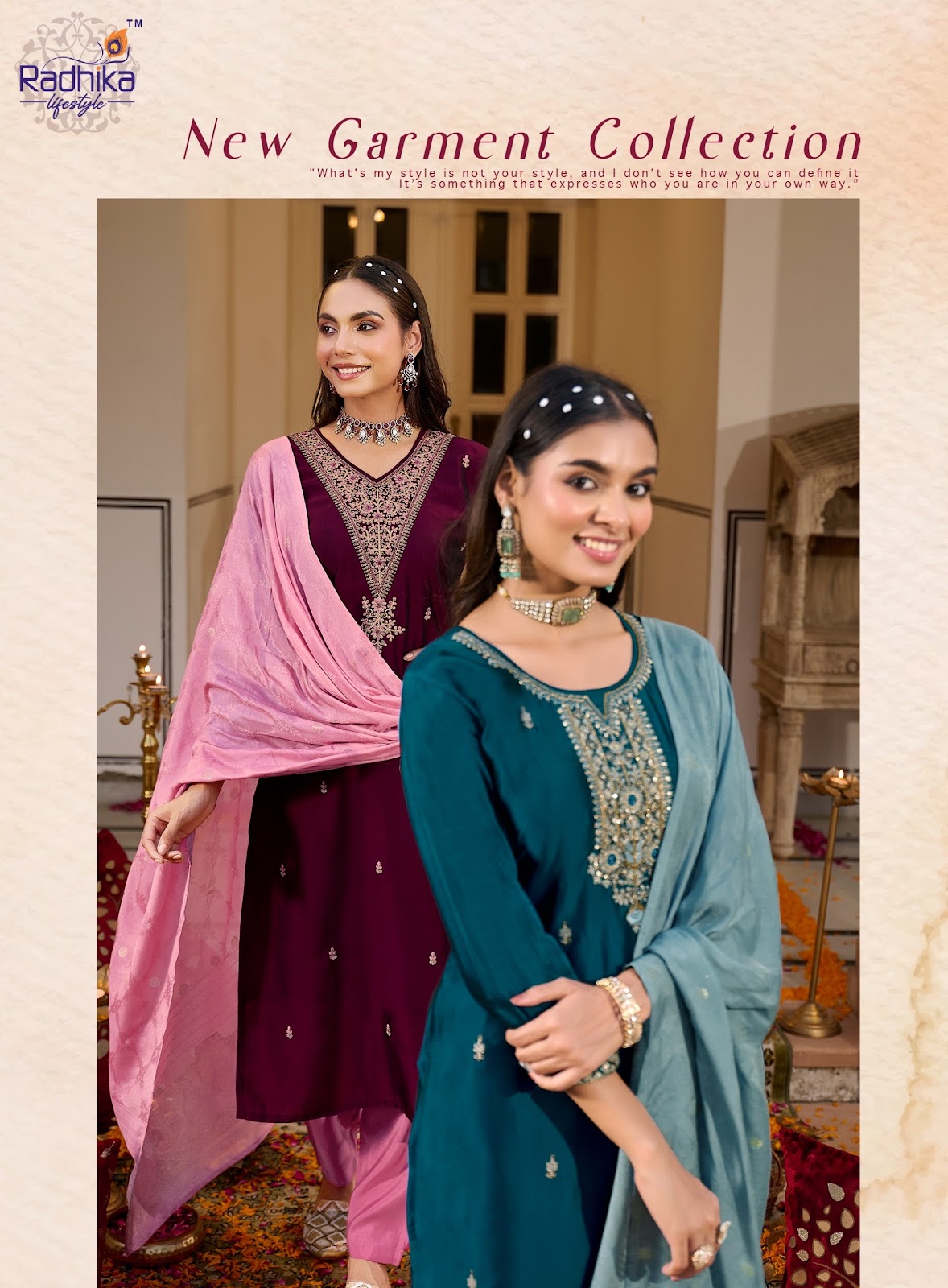 Raahi Vol 1 Radhika Lifestyle Silk Readymade Pant Style Suits Wholesale Rate