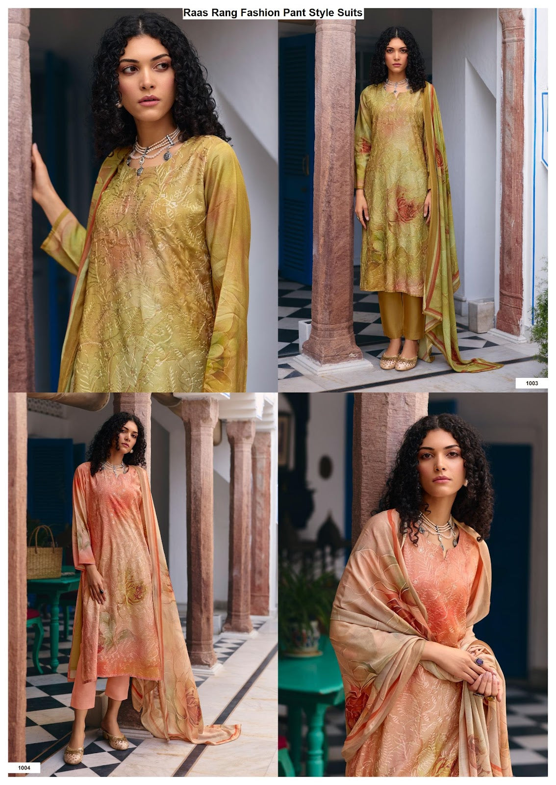 Raas Rang Fashion Viscose Muslin Pant Style Suits Wholesale Price