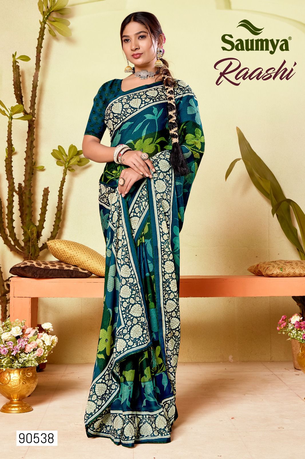 Raashi Saumya Georgette Sarees Supplier