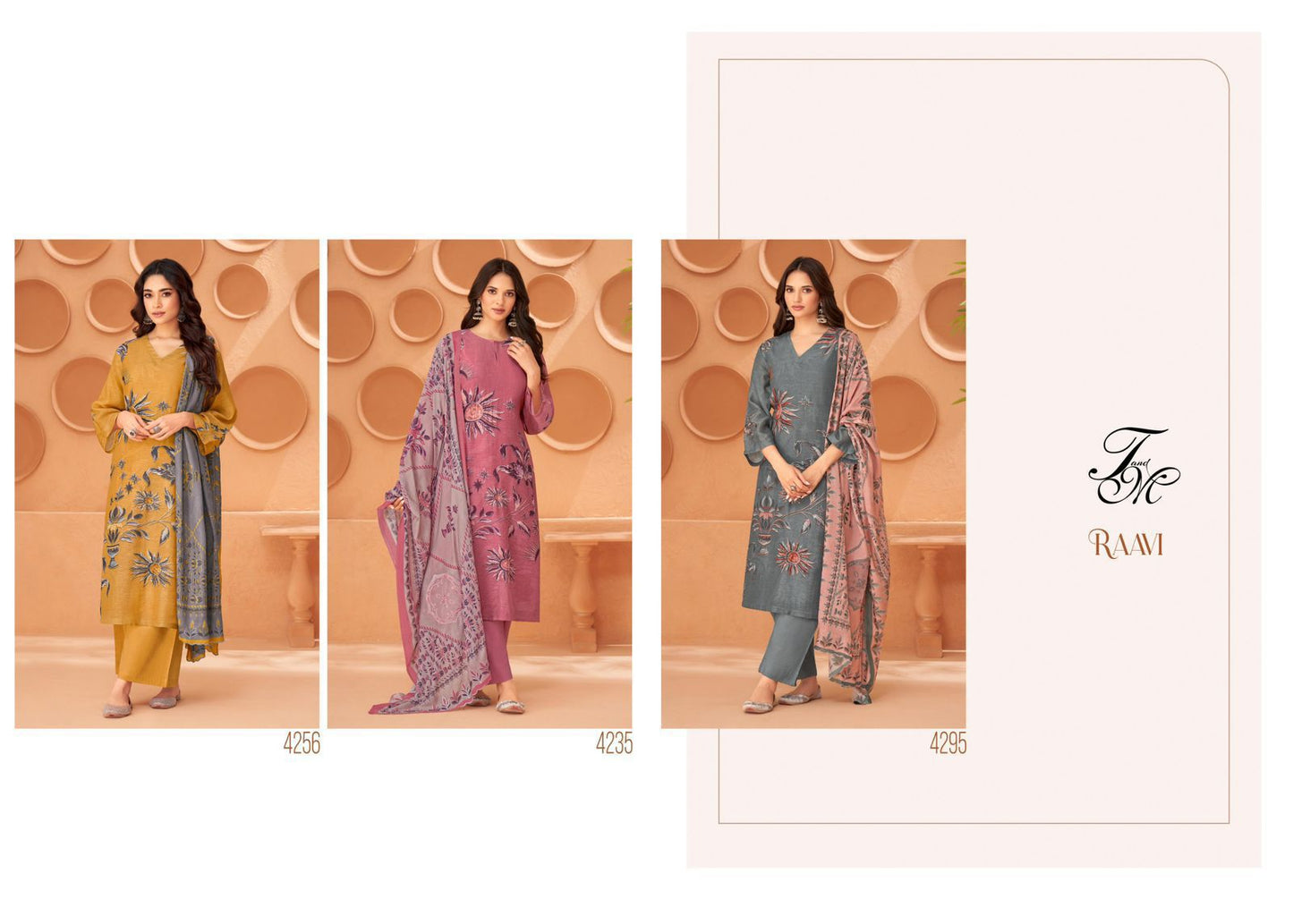 Raavi Tm Viscose Organza Plazzo Style Suits Exporter Gujarat