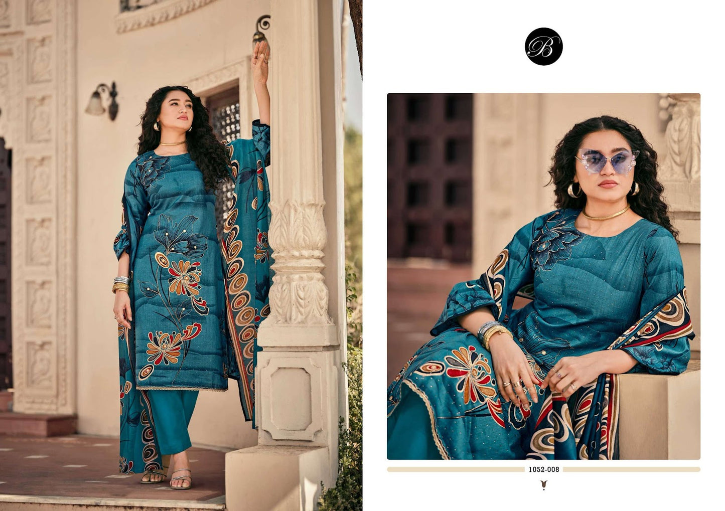 Raazi Belliza Designer Studio Cotton Karachi Salwar Suits Wholesale Rate