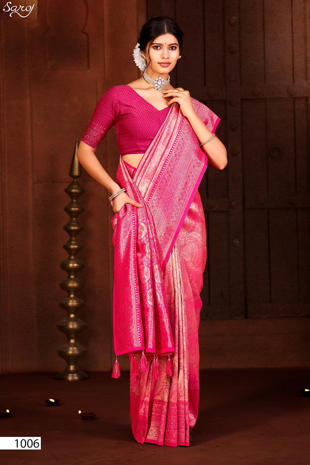 Radha Saroski Vol 7 Saroj Kanjivaram Sarees Manufacturer Ahmedabad