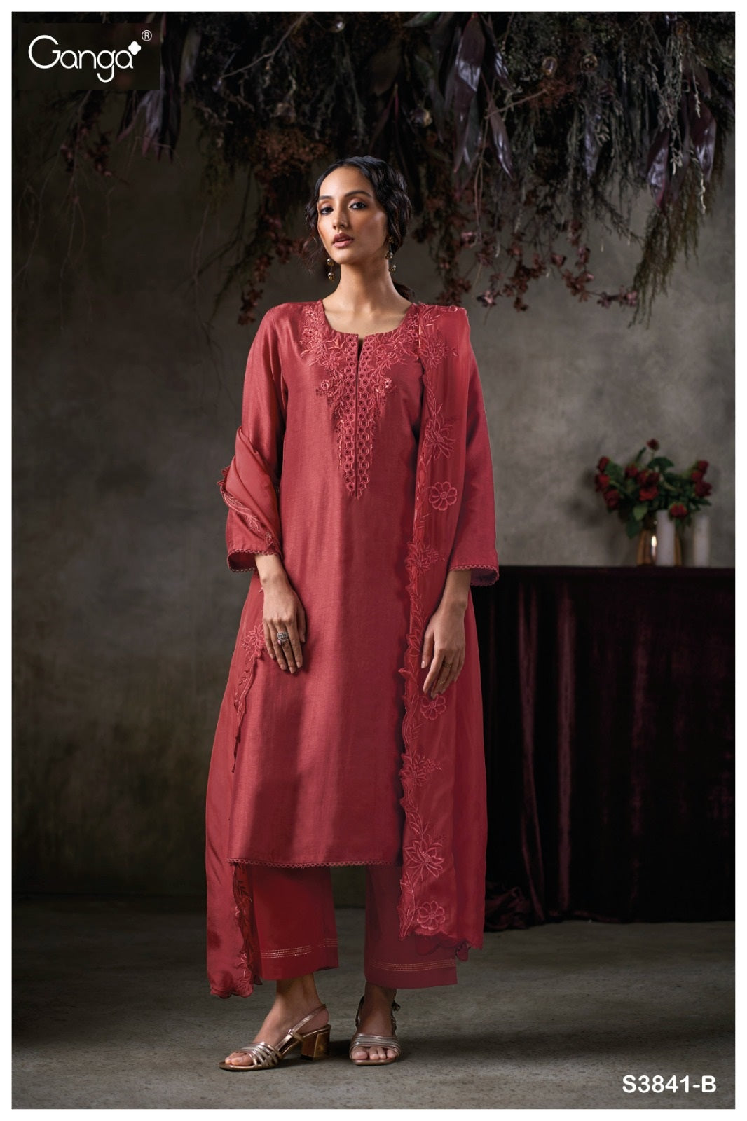 Raeqah 3841 Ganga Plazzo Style Suits Manufacturer