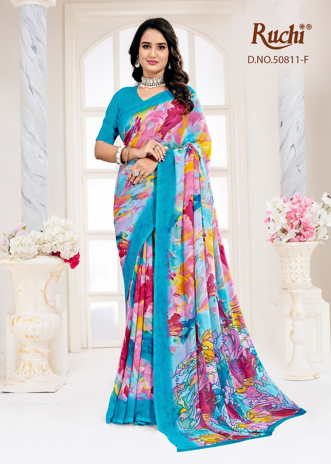 Ragaa Georgette 28 Ruchi Sarees Wholesale