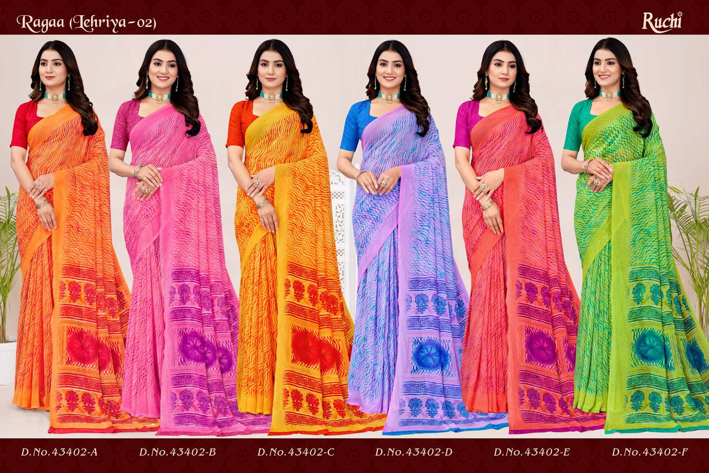 Ragaa Lehriya Vol 2 Ruchi Sarees Wholesale Price