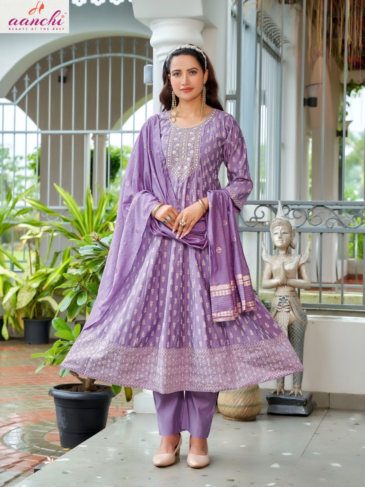 Ragini Aanchi Roman Readymade Anarkali Suits Manufacturer Gujarat