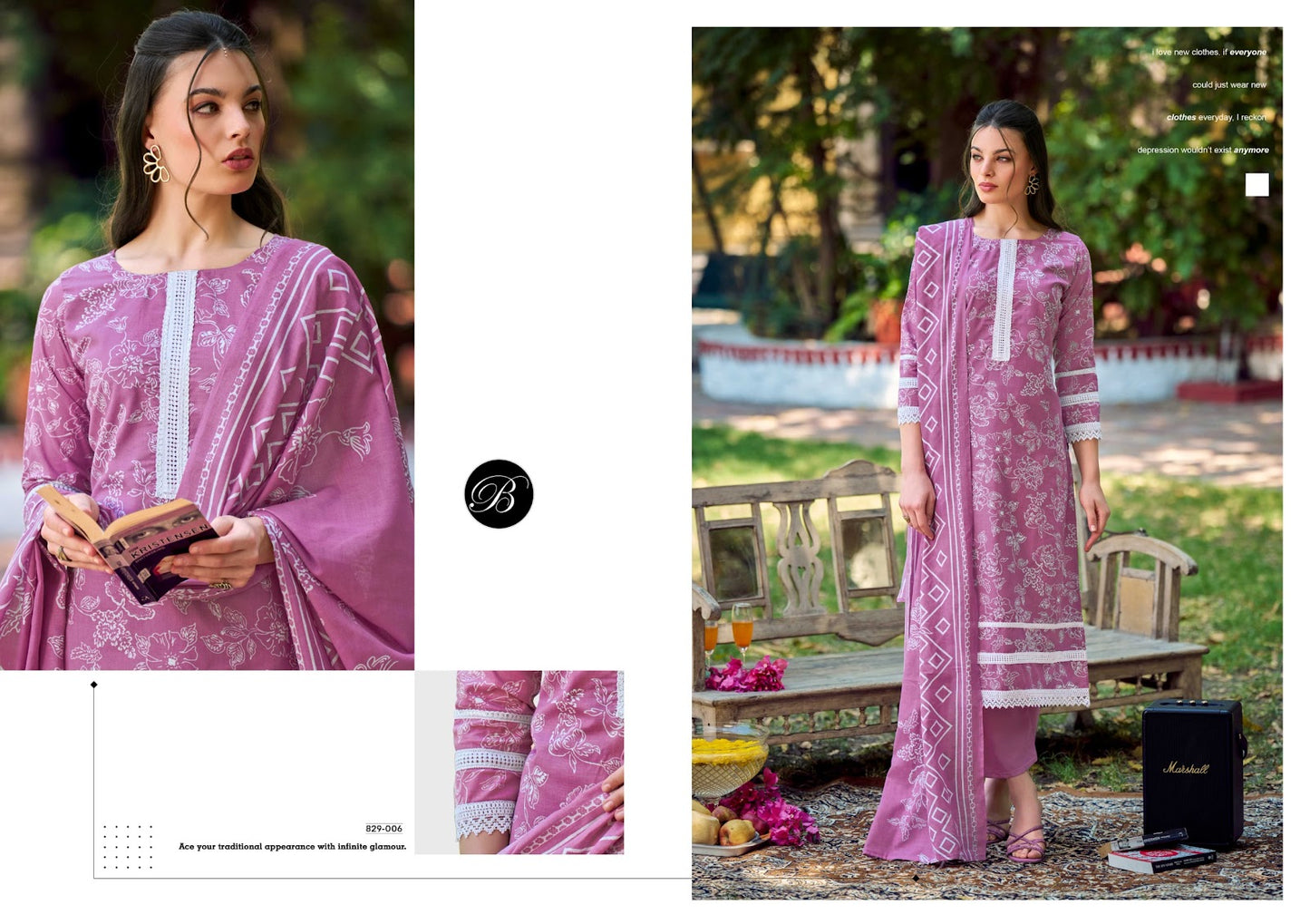 Raha Vol 2 Belliza Designer Studio Pure Cotton Karachi Salwar Suits Wholesaler