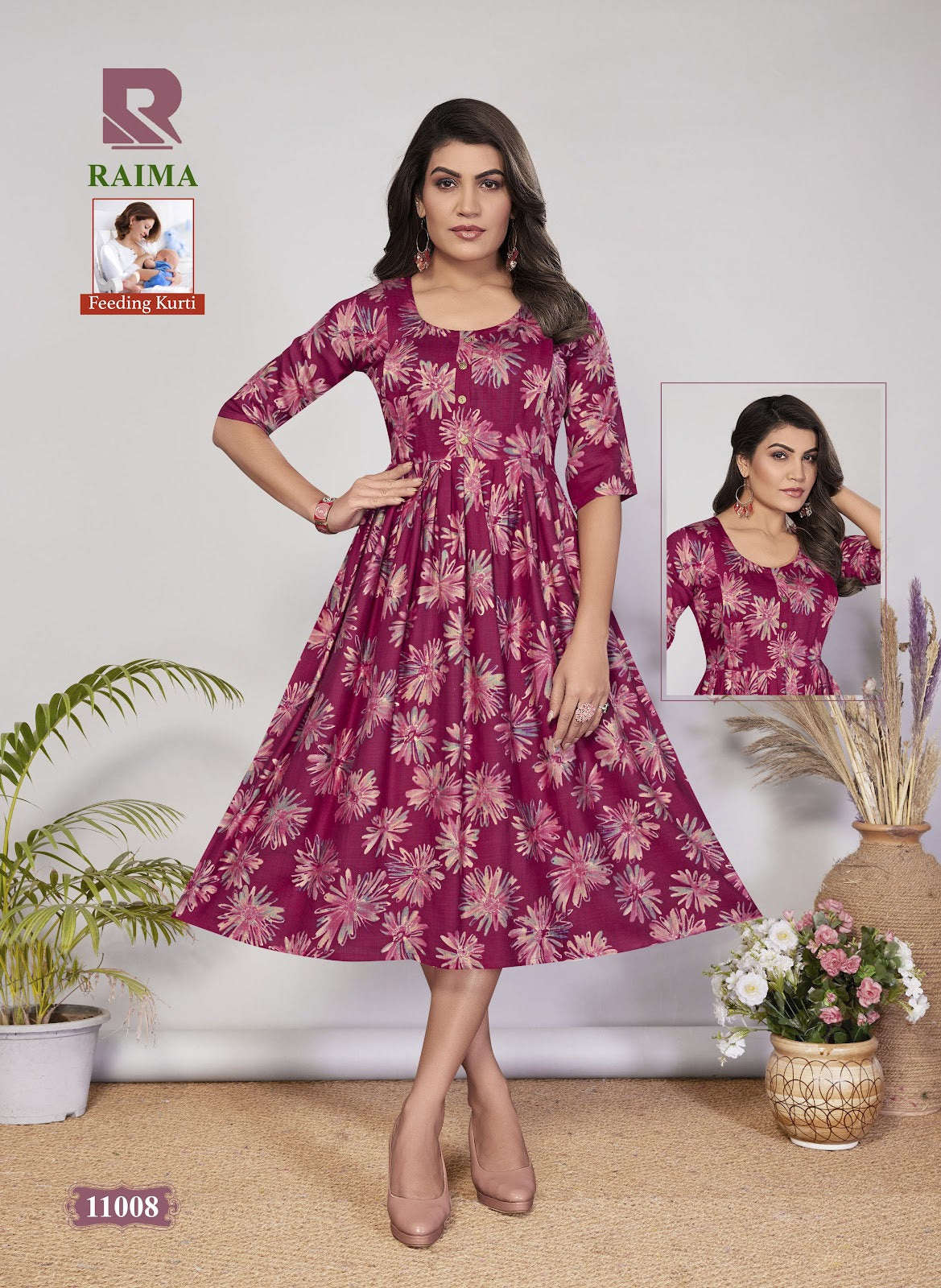 Raima Raashi Vertical Feeding Kurtis Supplier Gujarat