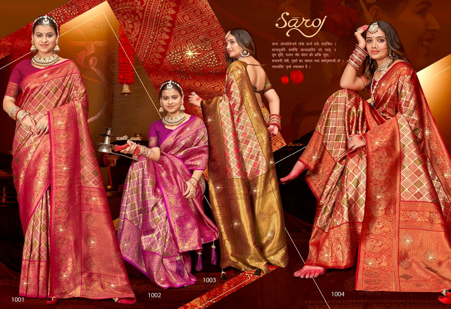 Rajgharana Saroski Vol 1 Saroj Silk Sarees Manufacturer India