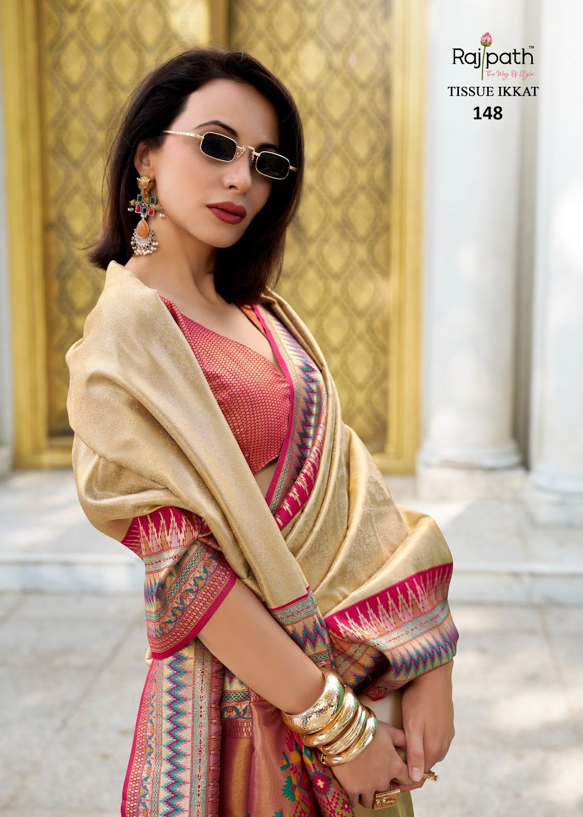 Rajmata 143-148 Rajpath Tissue Silk Sarees Wholesale Price