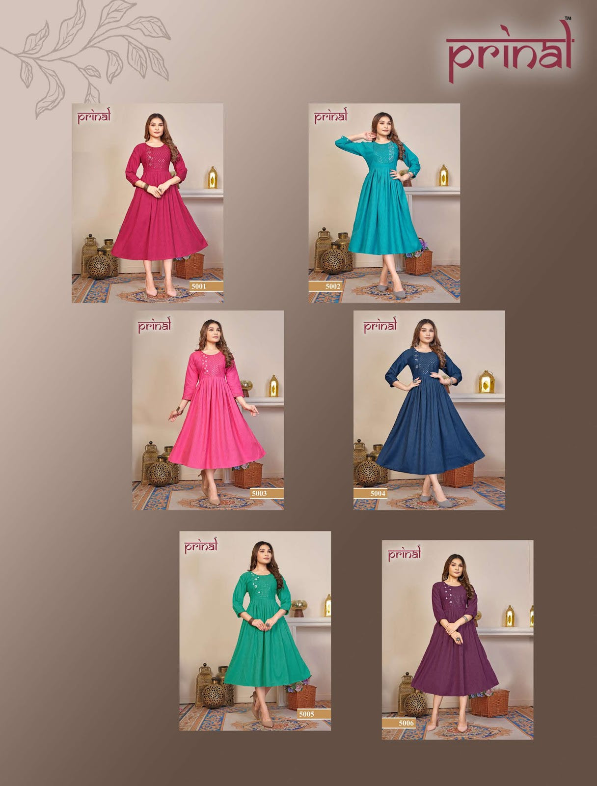 Rajvi Prinal Rayon Anarkali Kurtis Supplier