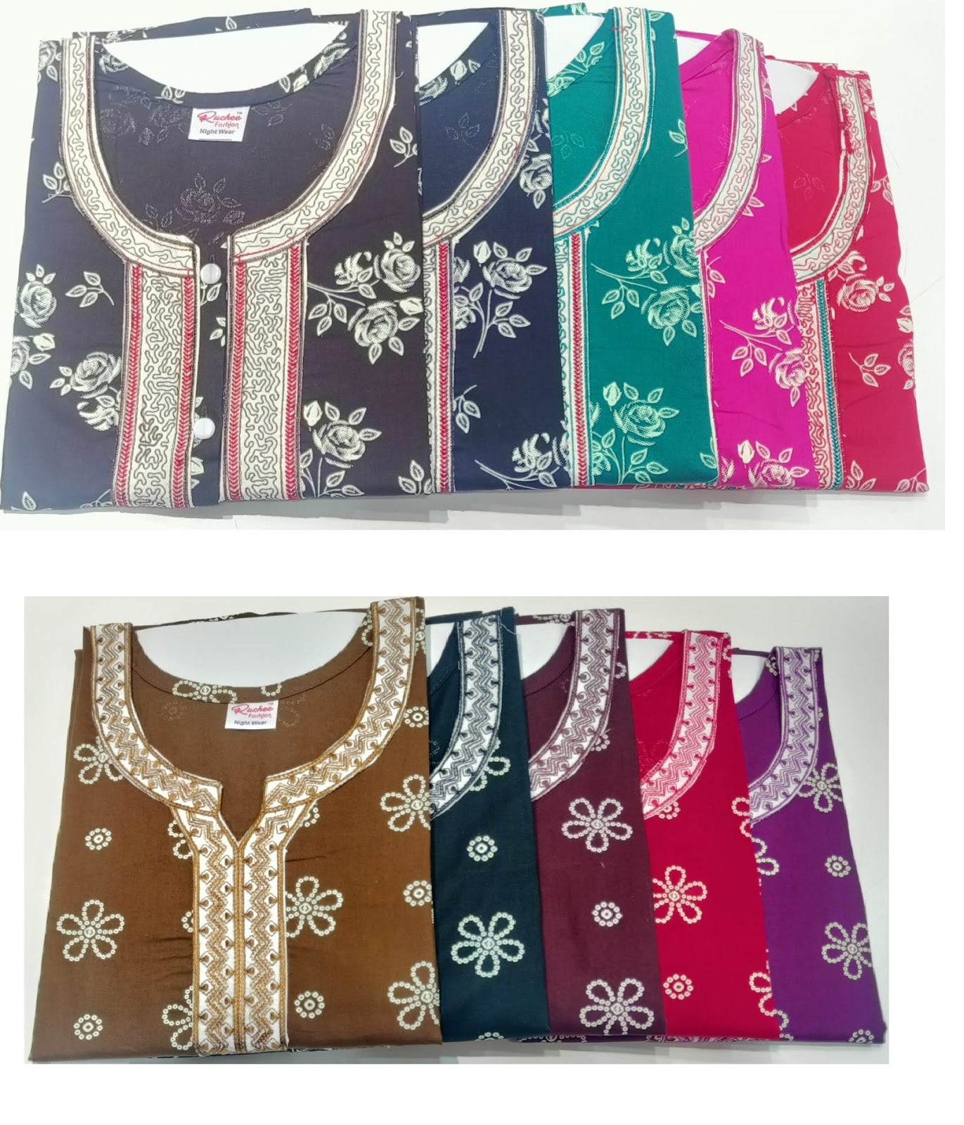 Rajwadi 2006 Ruchee Fashion Night Gowns Wholesale Price