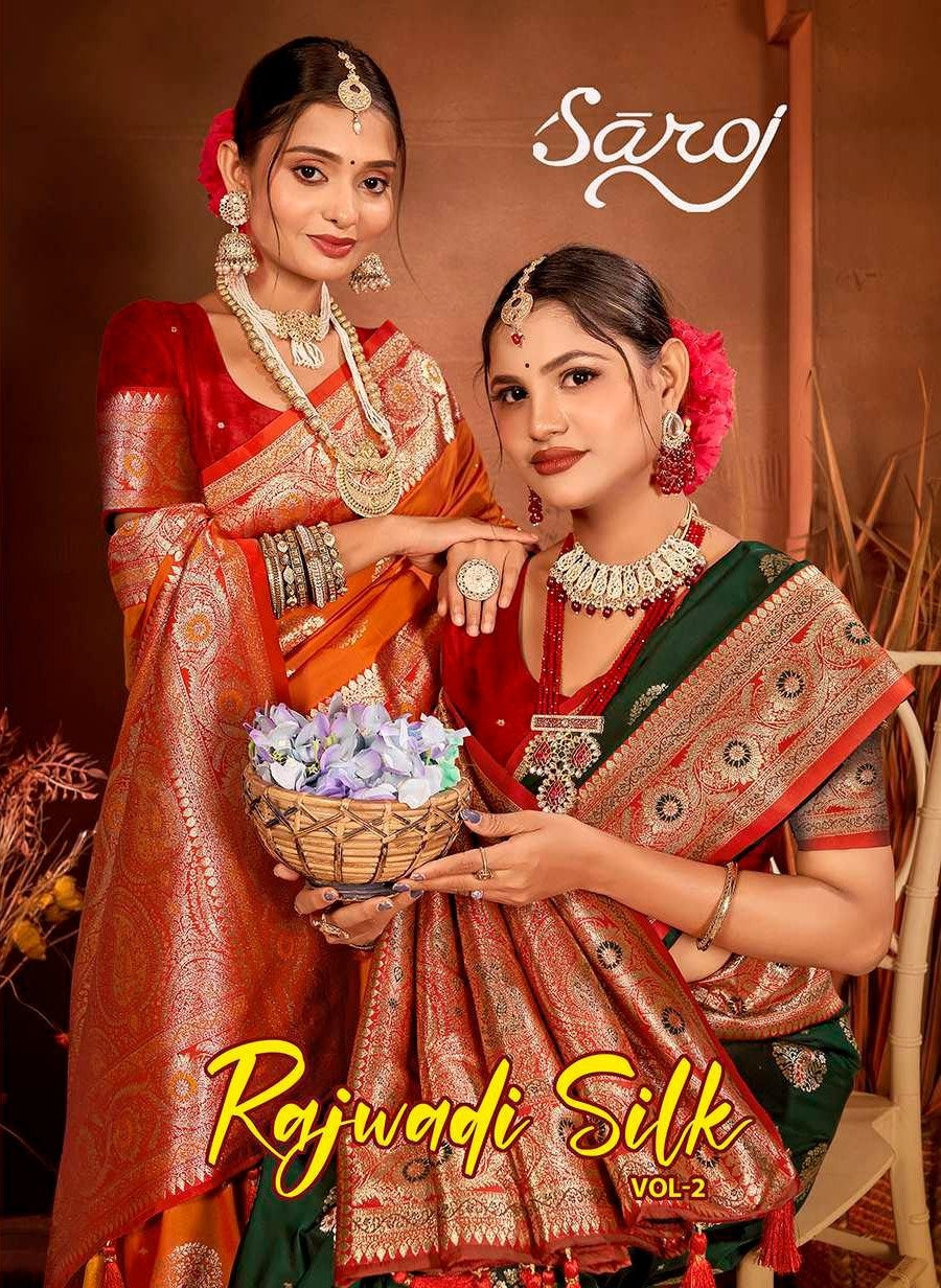 Rajwadi Silk Vol 2 Saroj Sarees Supplier India