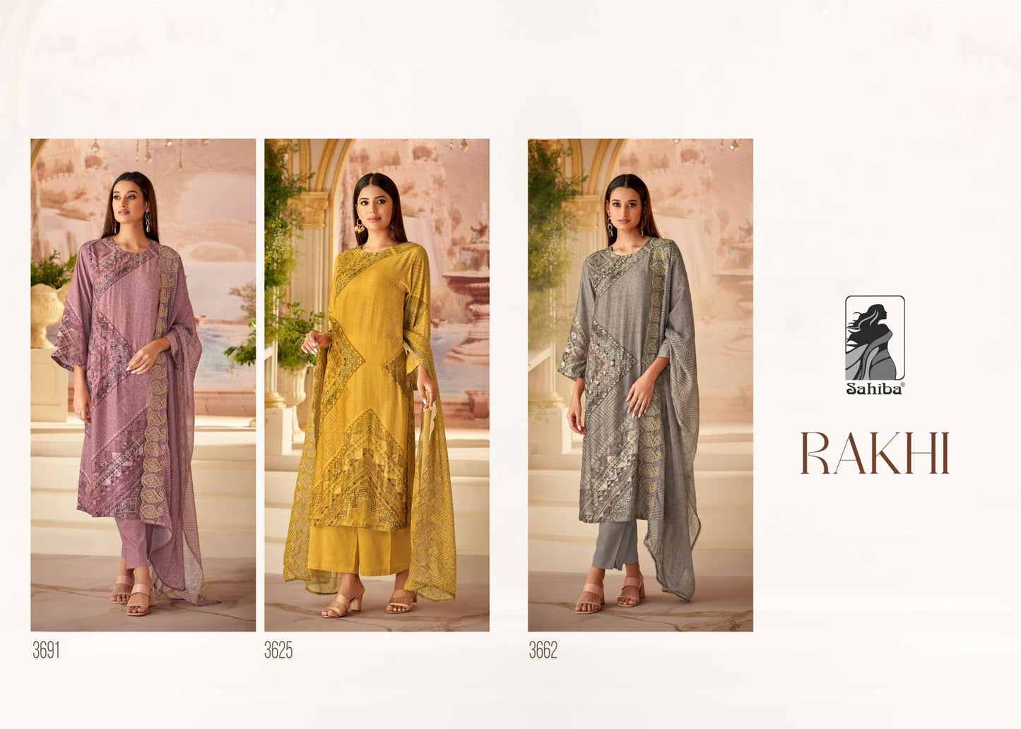Rakhi Sahiba Muslin Silk Pant Style Suits Exporter Gujarat