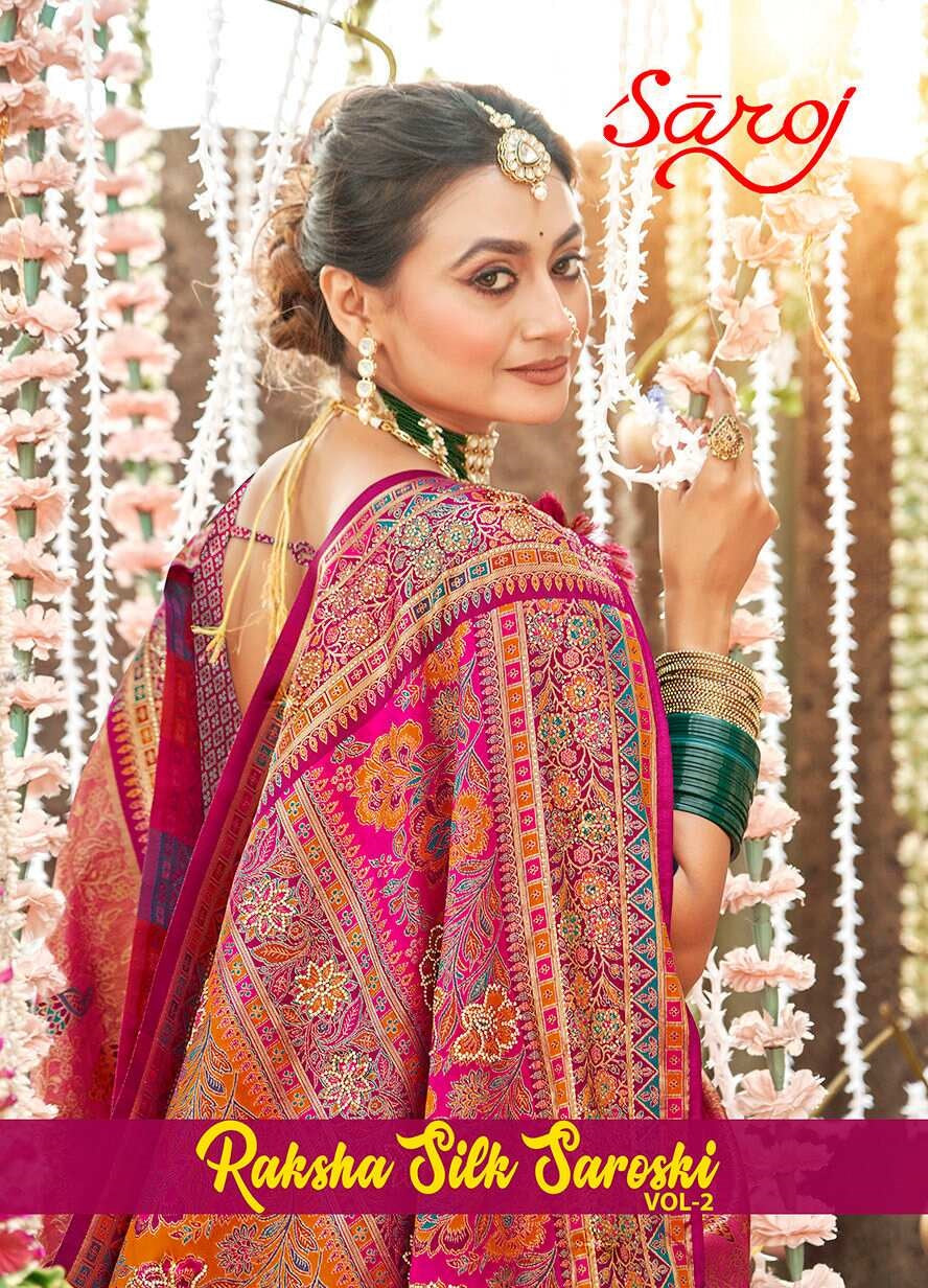 Raksha Silk Saroski Vol 2 Saroj Sarees Supplier Gujarat