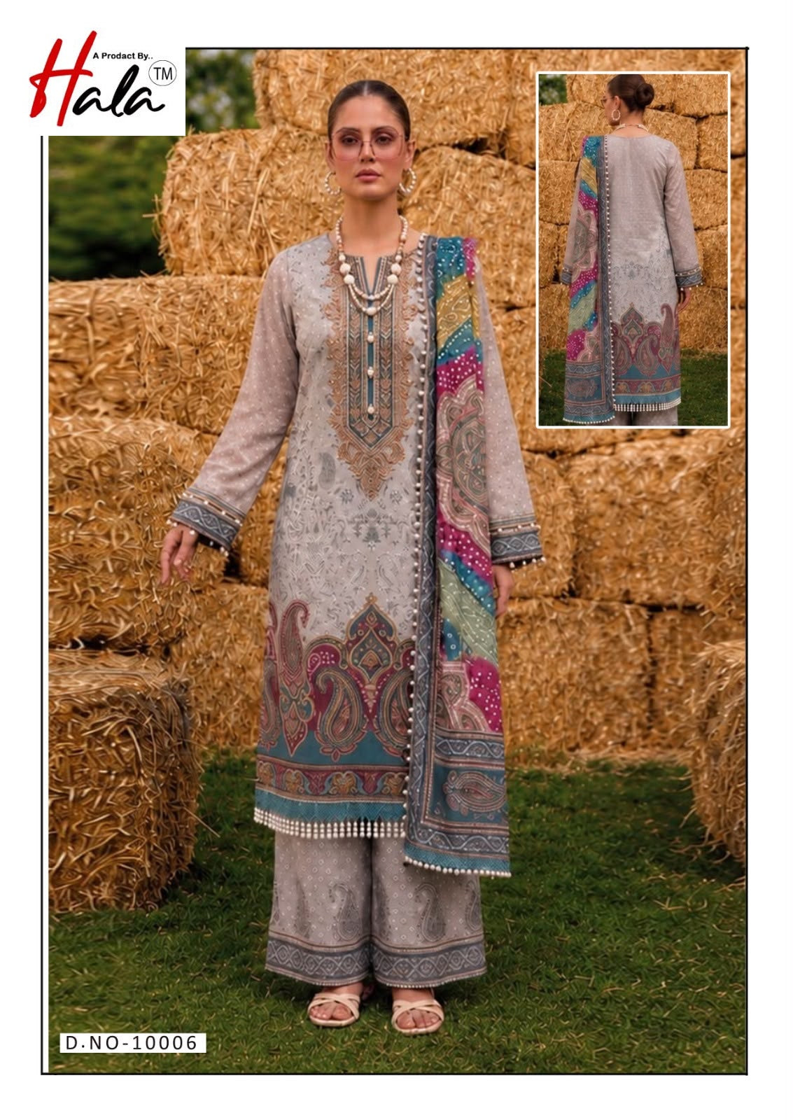 Ramsha Vol 10 Hala Cotton Karachi Salwar Suits Exporter Gujarat