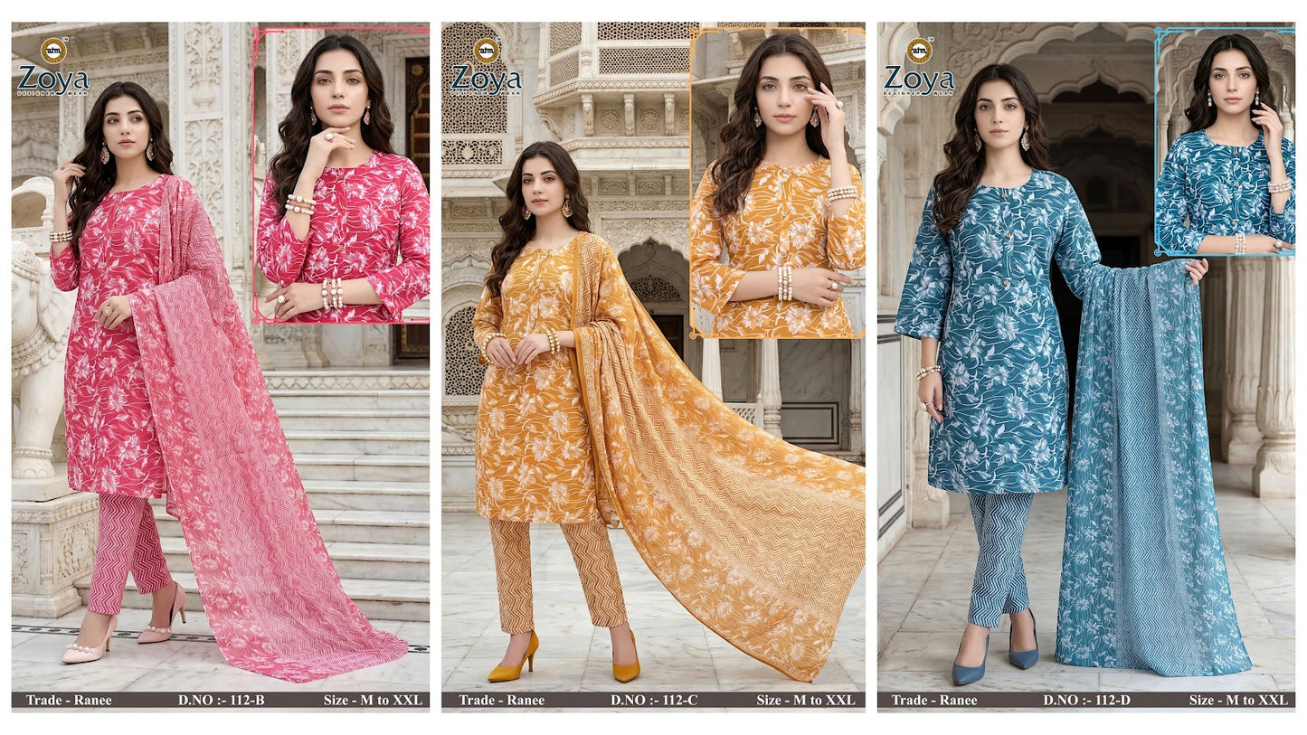 Ranee Zoya Rayon Readymade Pant Style Suits Wholesale Price