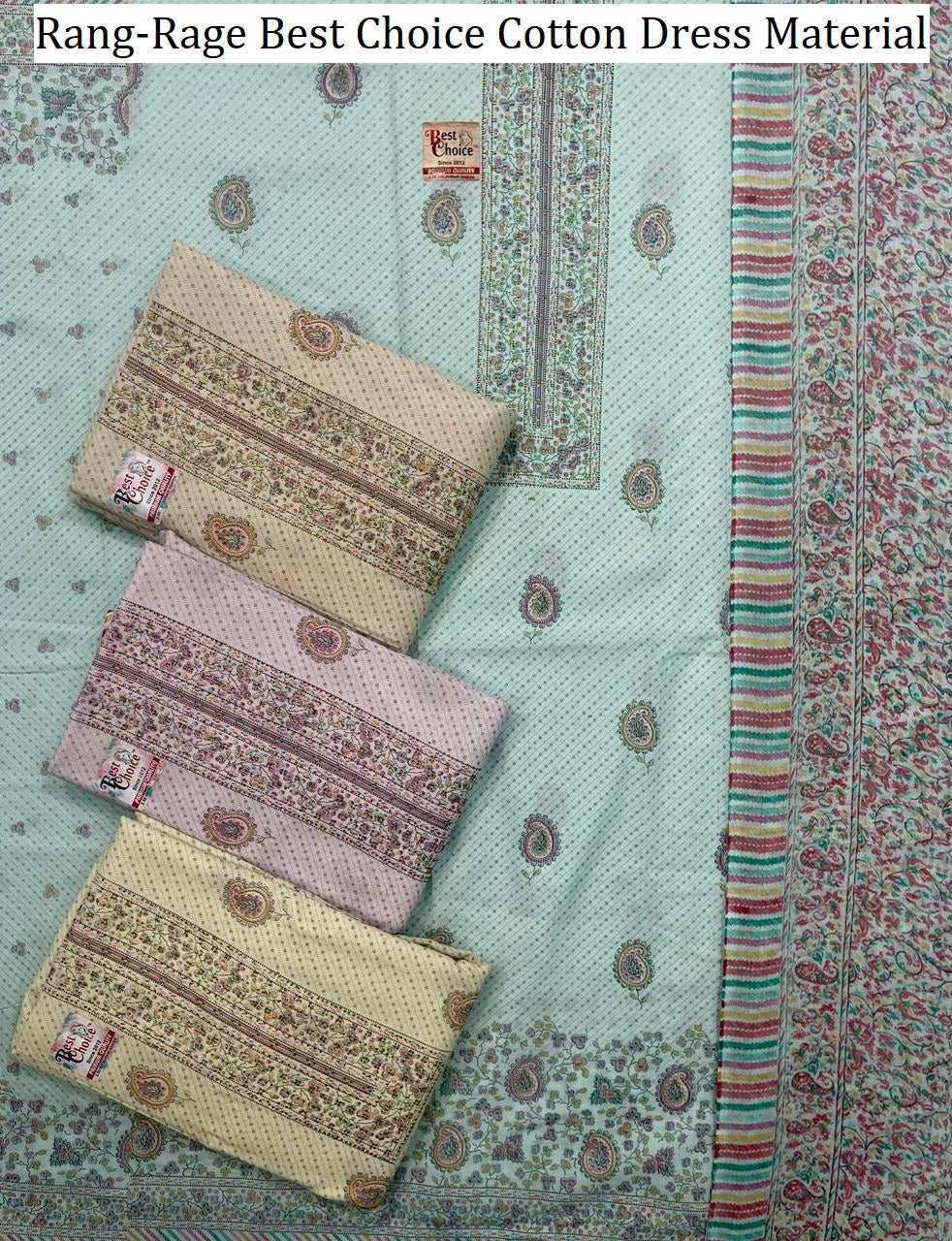 Rang-Rage Best Choice Pure Cotton Cotton Dress Material Wholesale Price