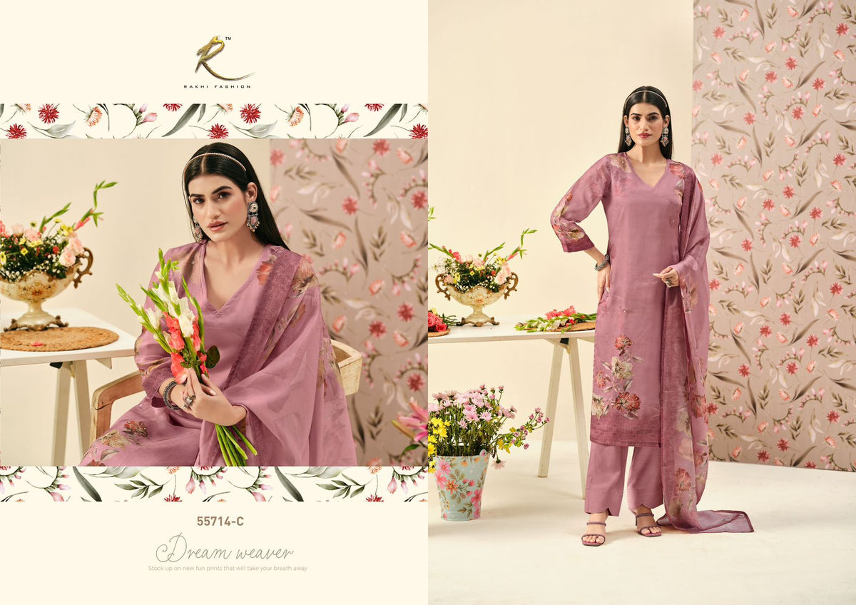 Rang E Utsav Rakhi Fashion Organza Pant Style Suits Wholesaler Gujarat