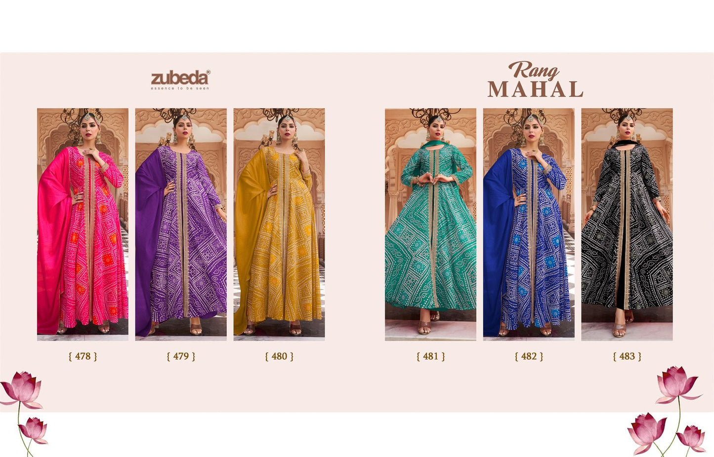 Rang Mahal Zubeda Chinnon Silk Readymade Plazzo Style Suits Wholesaler Gujarat