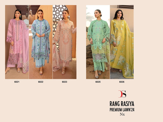Rang Rasiya Premium Lawn 24 Nx Deepsy Pure Cotton Pakistani Salwar Suits Manufacturer