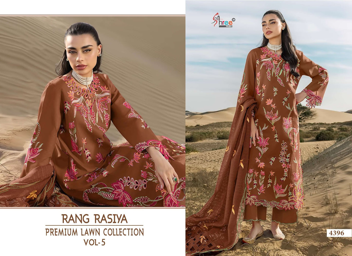 Rang Rasiya Vol 5 Lawn Collection Shree Fabs Lawn Cotton Pakistani Salwar Suits Manufacturer Gujarat
