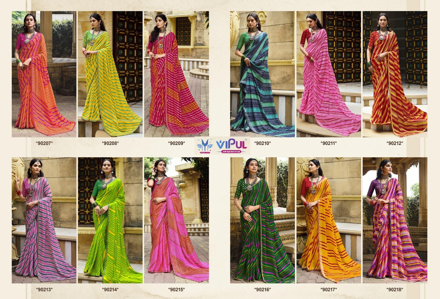 Rang Rez Vol 3 Vipul Georgette Sarees Supplier India