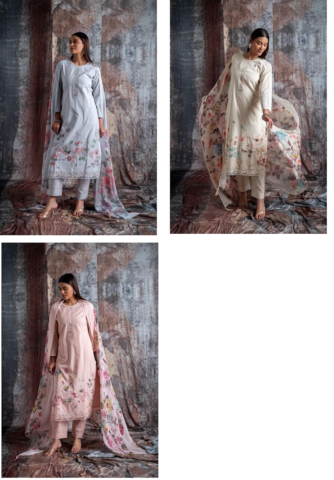 Rang Soot Naariti Dobby Pant Style Suits Exporter