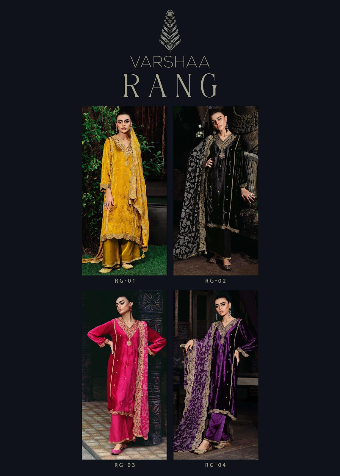 Rang Varsha Fashions Velvet Pakistani Salwar Suits Wholesaler
