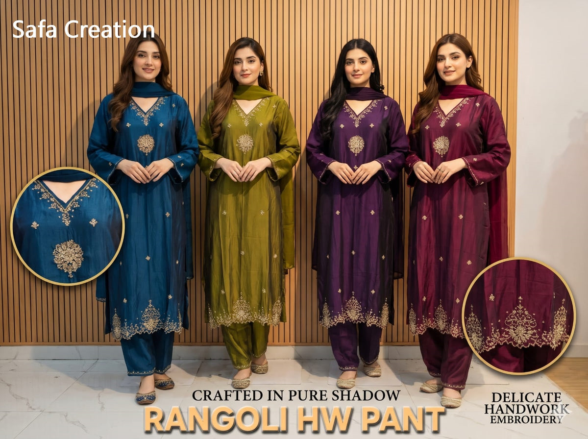 Rangoli Hw Safa Creation Pure Pakistani Readymade Suits Wholesaler India
