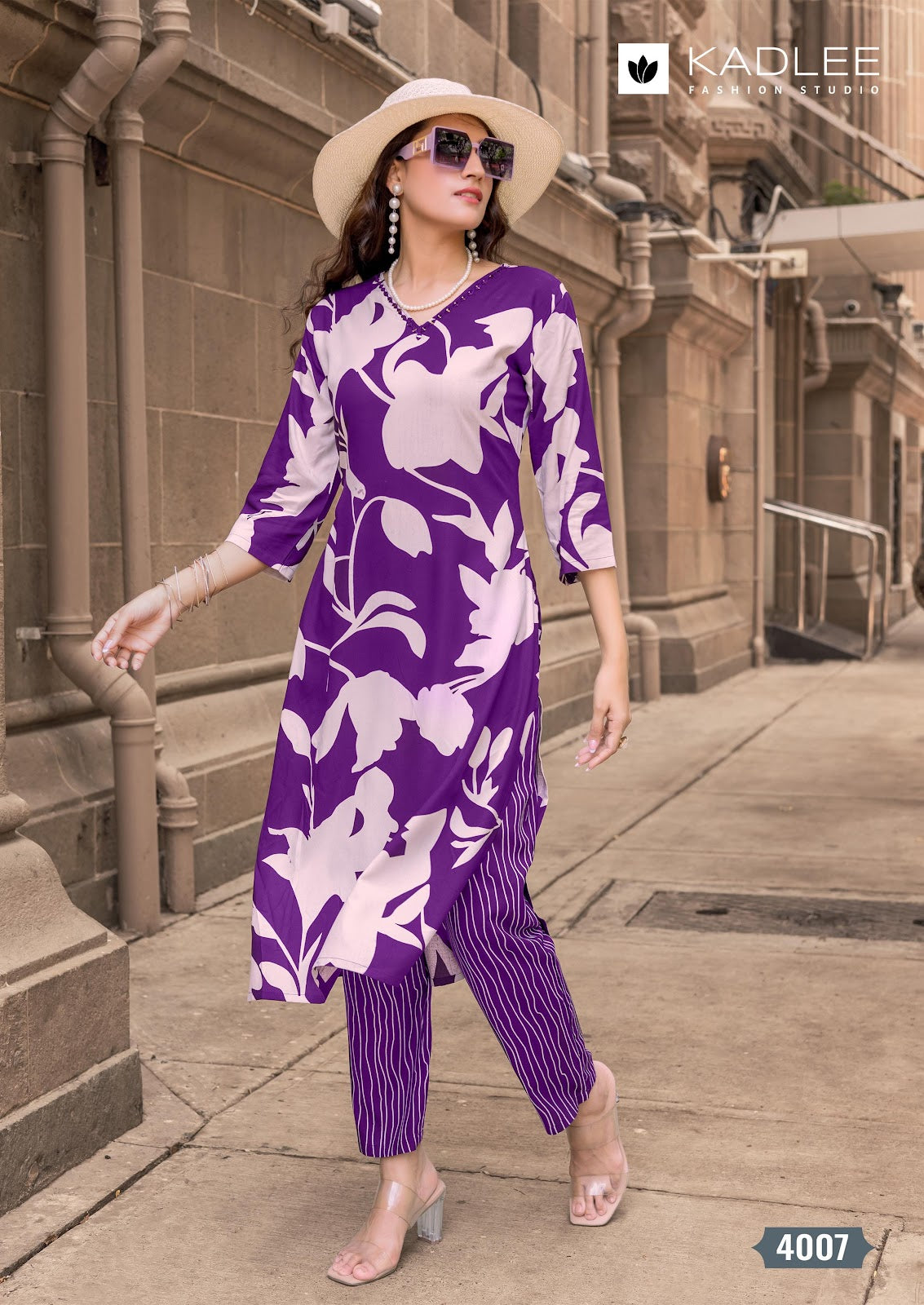 Rangoli Vol 2 Kadlee Rayon Kurti Pant Set Wholesale Price