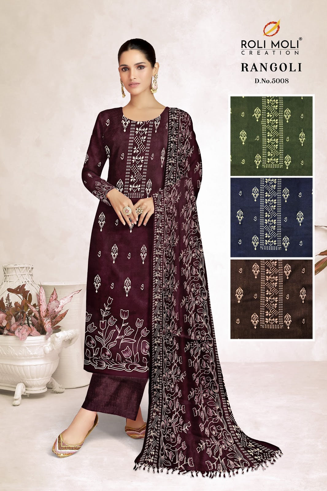 Rangoli Vol 3 Roli Moli Pashmina Suits Manufacturer