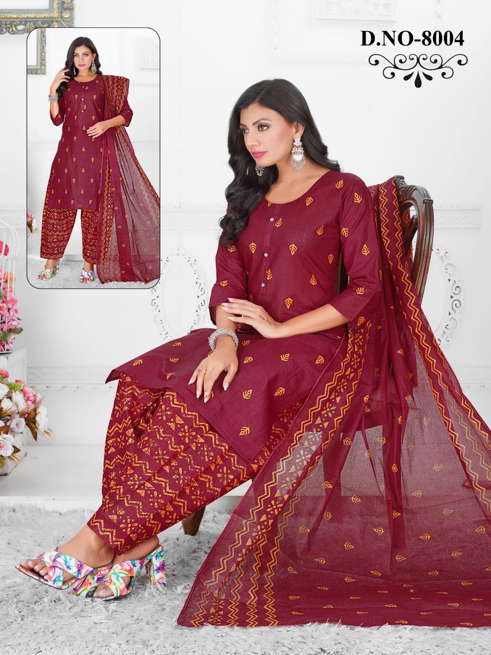 Rangoli Vol 8 Kcf Cotton Readymade Salwar Suits Wholesaler Ahmedabad