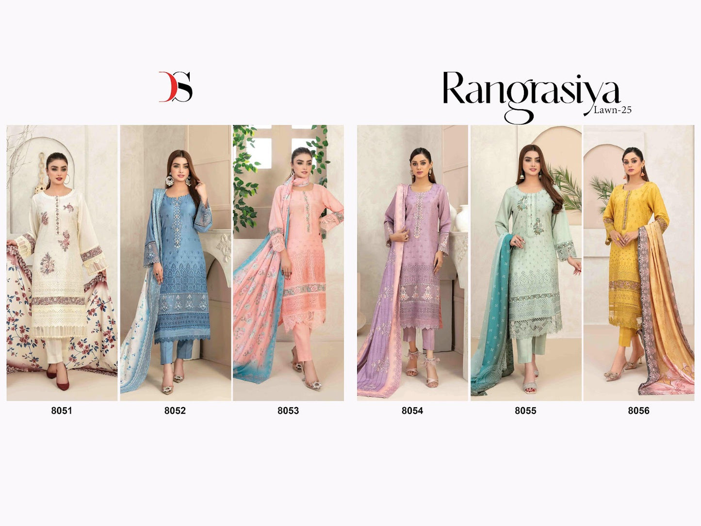 Rangrasiya Lawn 25 Deepsy Cotton Pakistani Salwar Suits Exporter