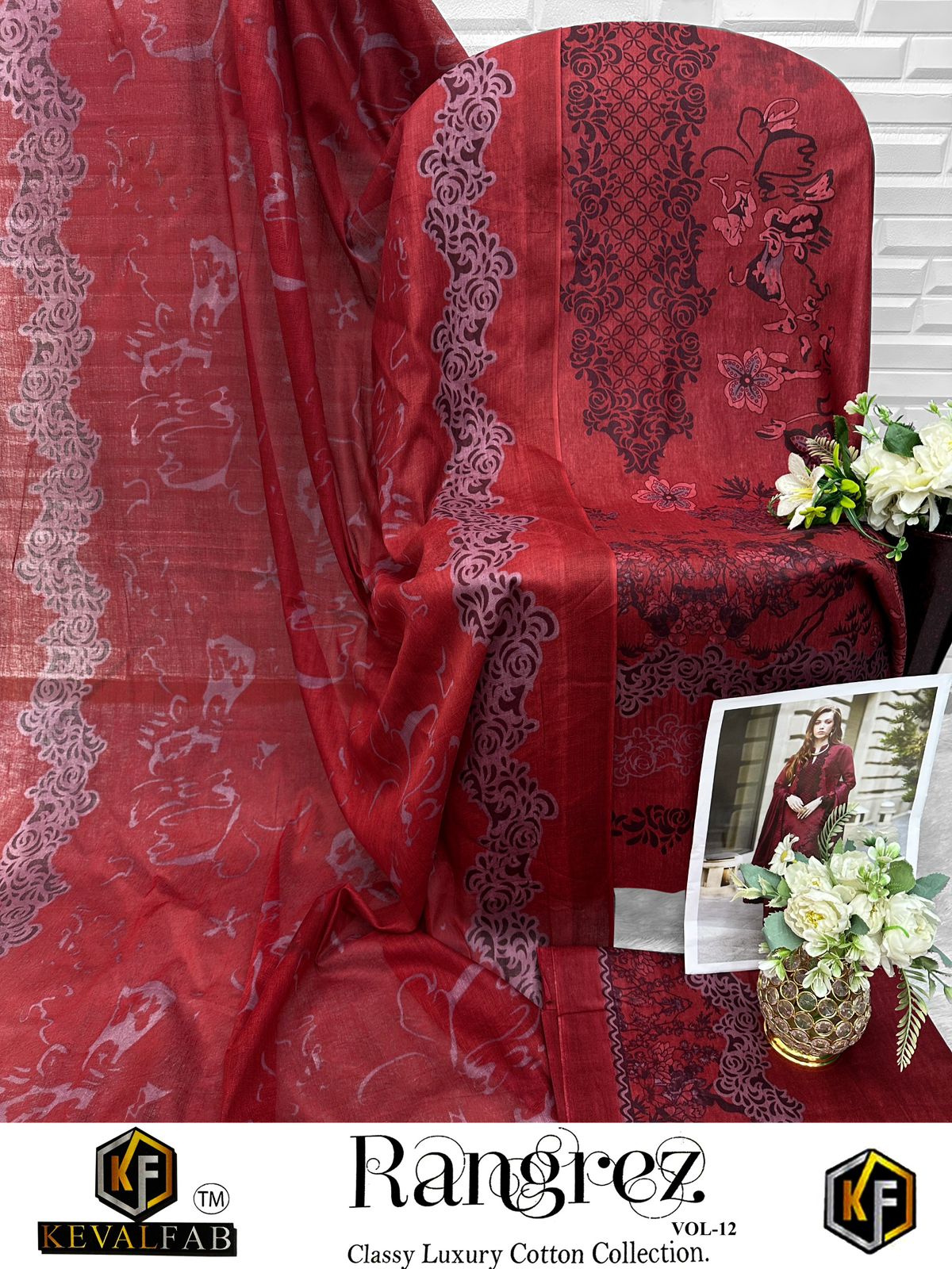 Rangrez Vol 12 Keval Fab Cotton Karachi Salwar Suits Wholesale Price