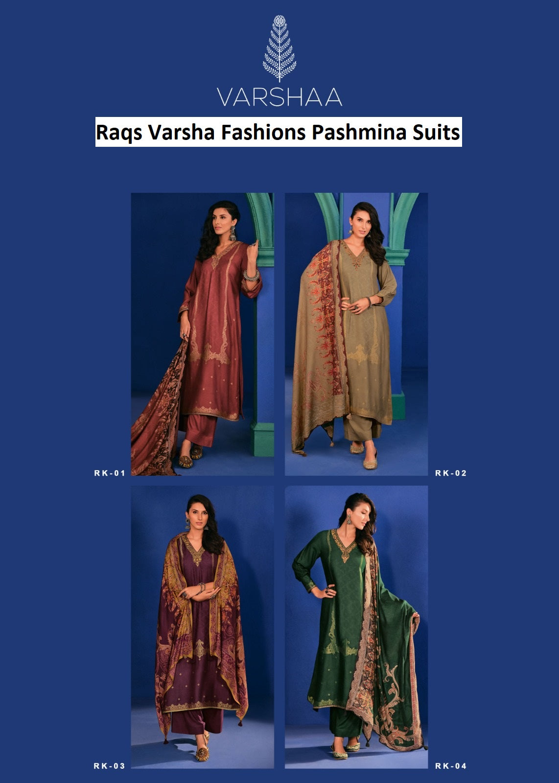 Raqs Varsha Fashions Viscose Pashmina Suits Manufacturer Ahmedabad