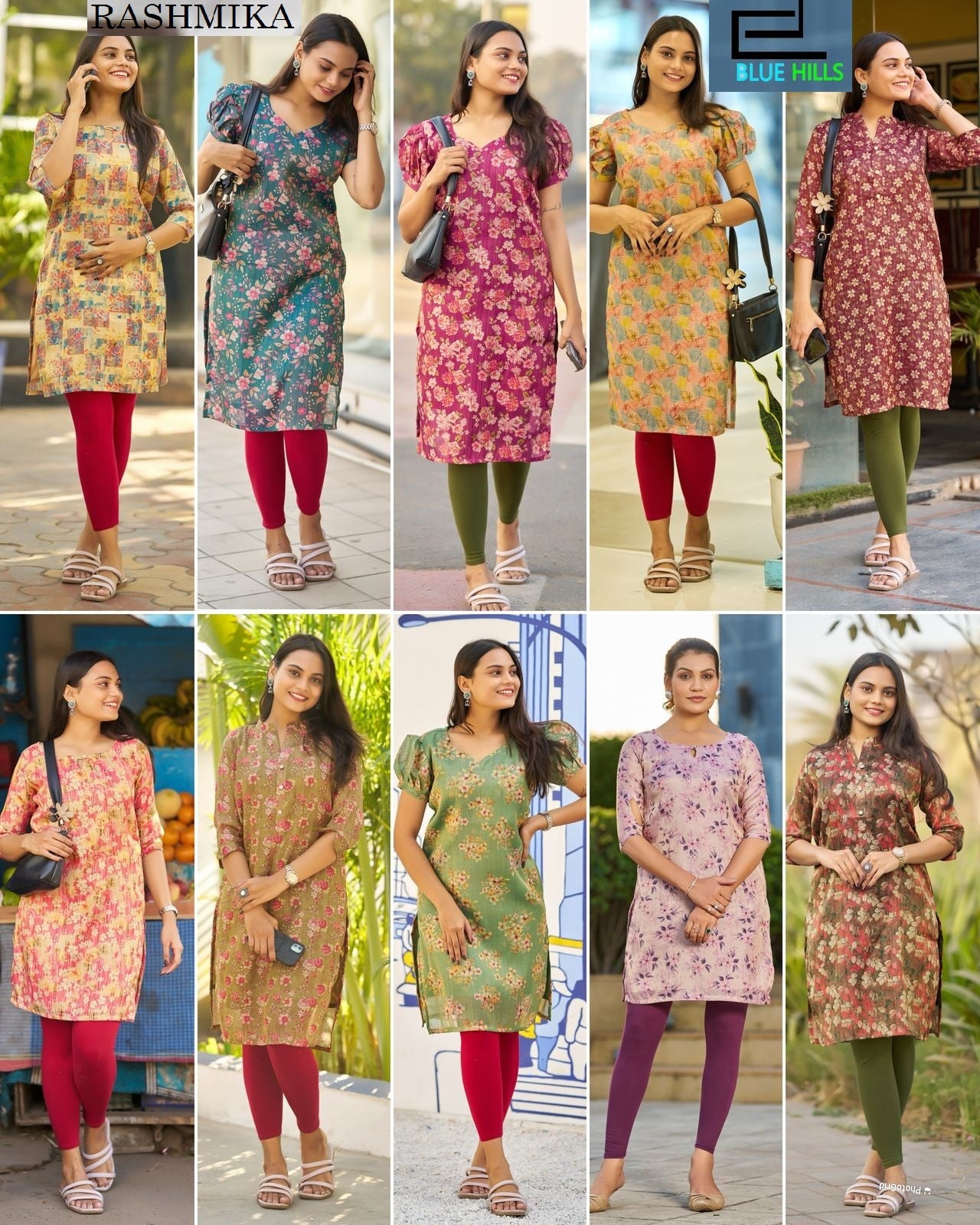 Rashmika Blue Hills Simmer Kurtis Exporter Gujarat